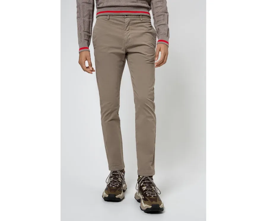 obrazek 1 Hugo Spodnie materiałowe David204d 50437976 Beżowy Slim Fit HUGO