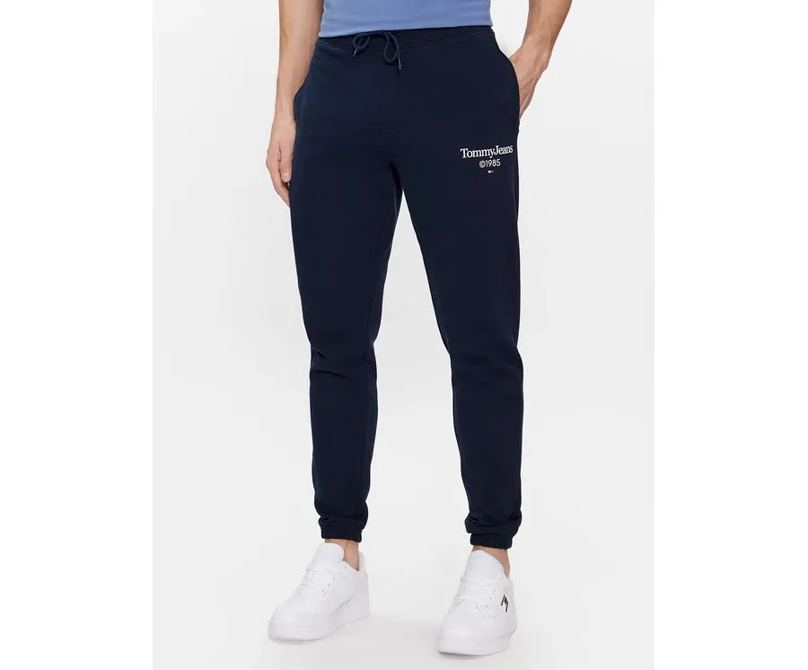 obrazek 1 Tommy Jeans Spodnie dresowe Entry DM0DM18935 Granatowy Slim Fit