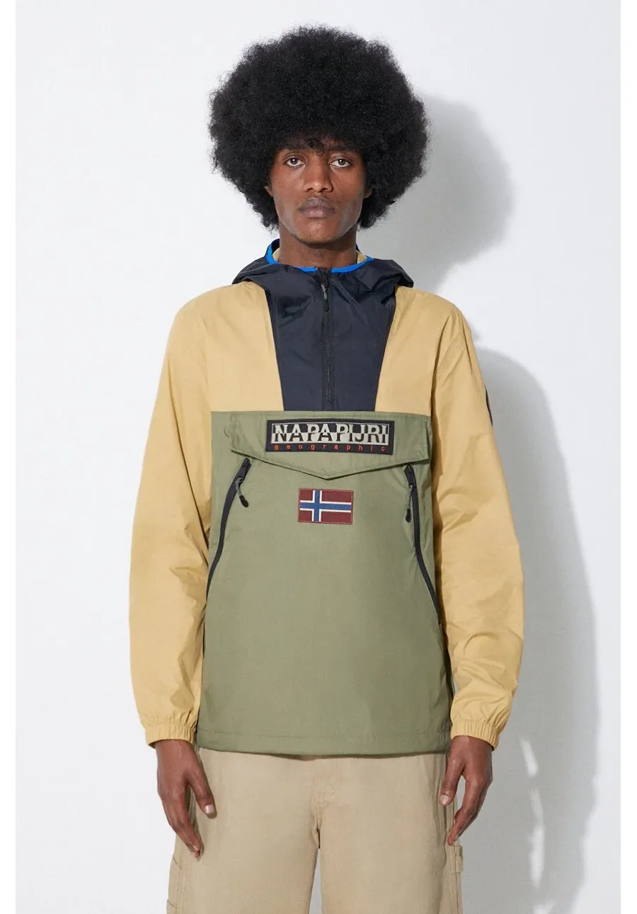 obrazek 1 Napapijri kurtka Rainforest Wb Pkt V2 męska kolor zielony przejściowa NP0A4HX6MF71