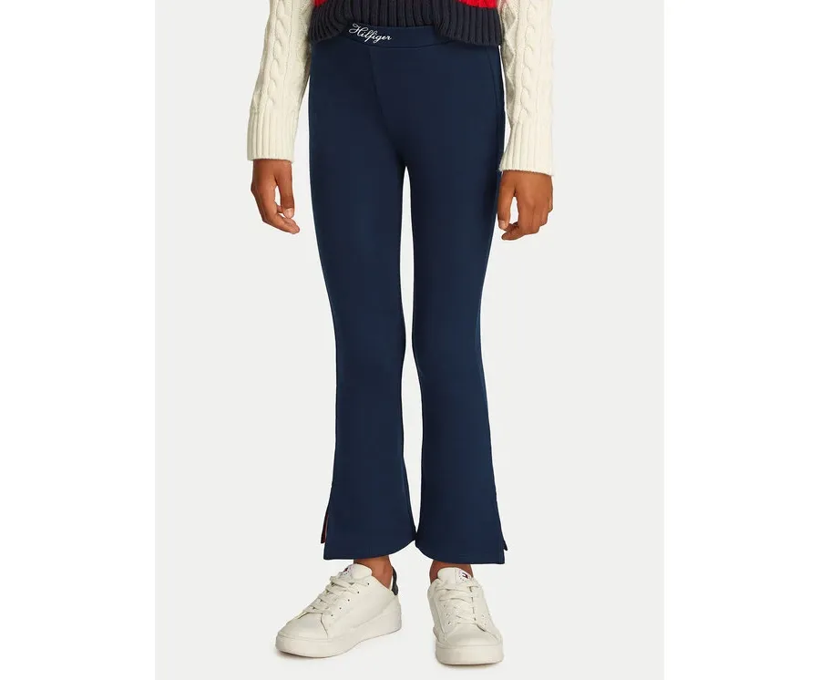 obrazek 1 Tommy Hilfiger Legginsy Varsity KG0KG08301 Granatowy Flare Fit