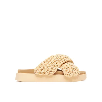 Zdjęcie Inuikii Klapki Woven Strap Stones 70104-367 705 Beżowy