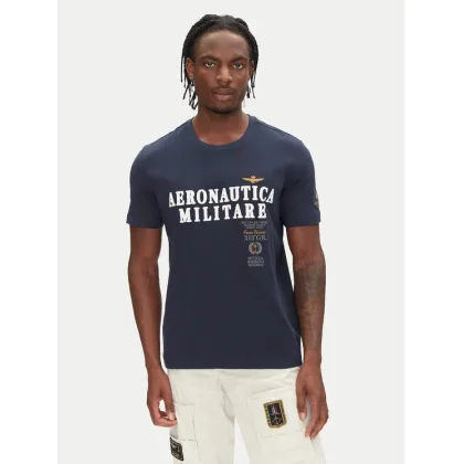 Zdjęcie Aeronautica Militare T-Shirt 251TS2401J592 Granatowy Regular Fit