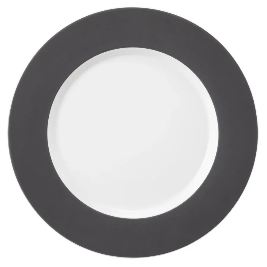 obrazek 1 Okrągły talerz obiadowy 28 cm w kolorze biało antracytowym - Seltmann Weiden