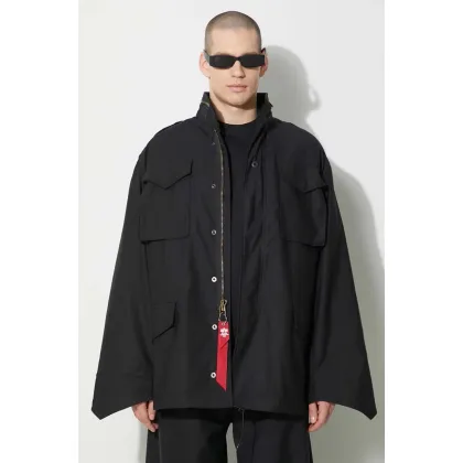 Zdjęcie Alpha Industries kurtka M-65 męska kolor czarny przejściowa oversize 100103