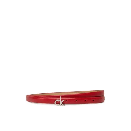 Zdjęcie Calvin Klein Pasek Damski Ck Buckle Skinny Belt 1.5 K60K612932 Czerwony
