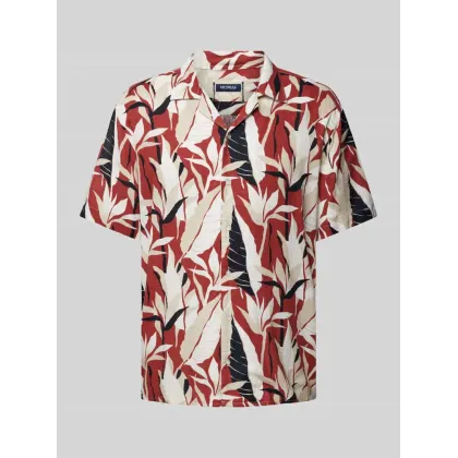 Zdjęcie Koszula casualowa o kroju tailored fit z kołnierzem z połami