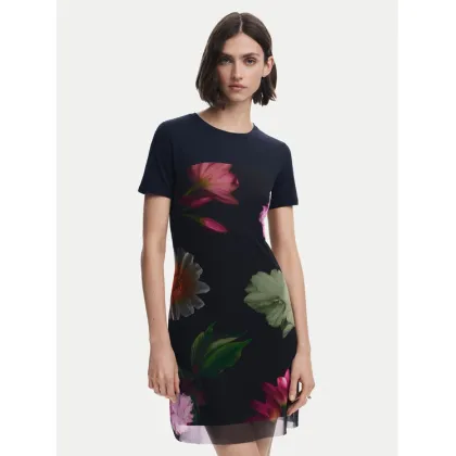 Zdjęcie Desigual Sukienka codzienna Hamburgo 25SWVK14 Czarny Slim Fit