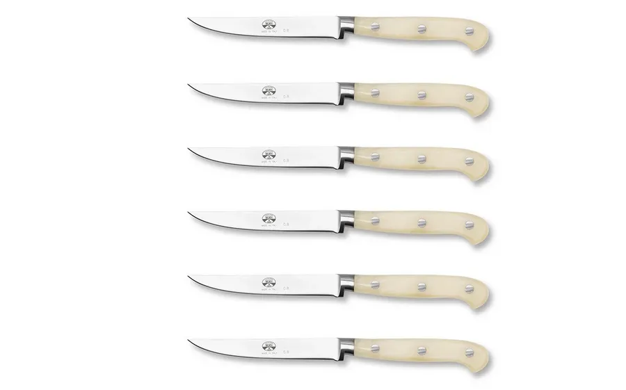 obrazek 2 Ekskluzywny zestaw kutych noży do steków wyprodukowanych przez Berti Knives