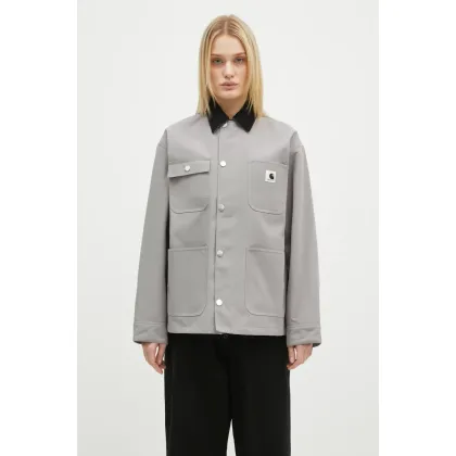 Zdjęcie Carhartt WIP kurtka Clapton Jacket damska kolor szary przejściowa I034425.2NZXX