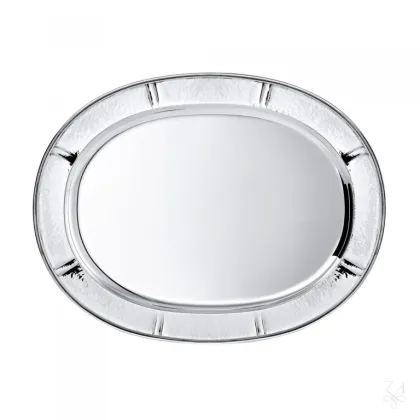 Zdjęcie Owalna srebrna taca w stylu nowoczesnym - Zaramella Argenti