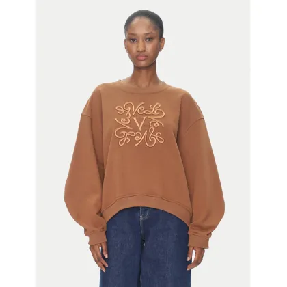 Zdjęcie ViCOLO Bluza RD0178 Brązowy Reglan Fit