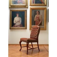 Picture Leather armchair designed for stylish interiors - Mascheroni