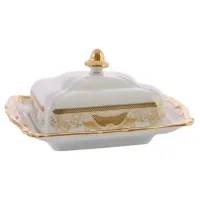 Picture A beautifully decorated Weimar butter dish