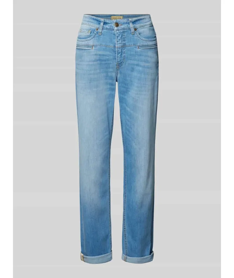 obrazek 1 Jeansy o kroju regular fit z lamowanymi kieszeniami model ‘PEARLIE’