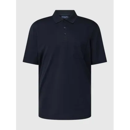 Zdjęcie Koszulka polo z krótką listwą guzikową i wyhaftowanym logo