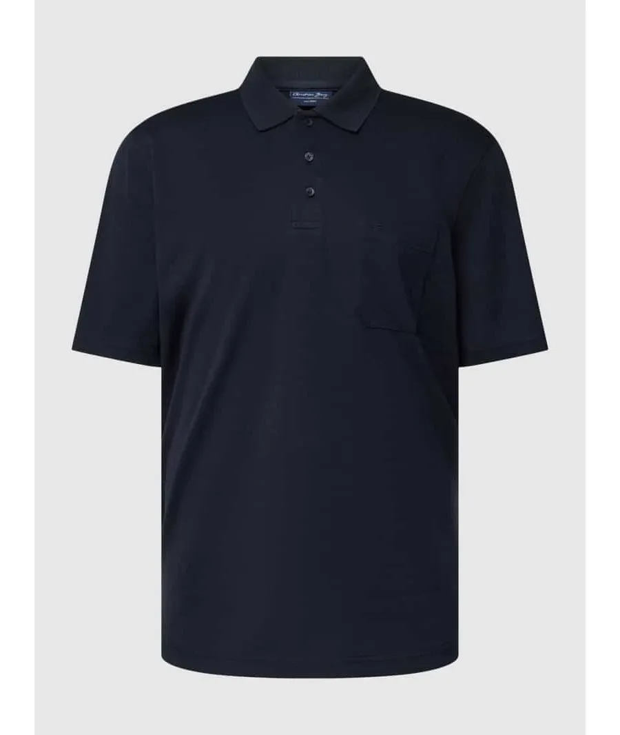 obrazek 1 Koszulka polo z krótką listwą guzikową i wyhaftowanym logo