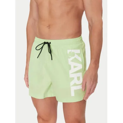 Zdjęcie KARL LAGERFELD Szorty kąpielowe A1M46013 Zielony Regular Fit