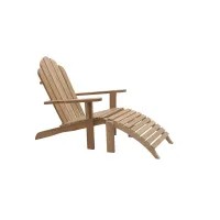 Picture Elegant armchair - garden chaise longue made of teak