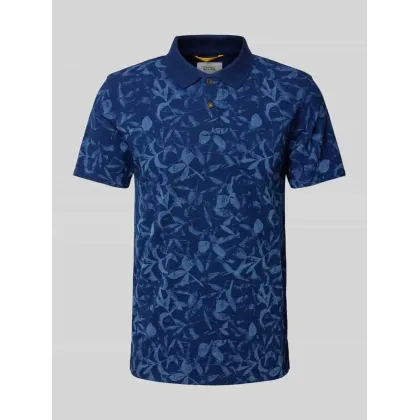 Zdjęcie Koszulka polo o kroju slim fit z kwiatowym wzorem