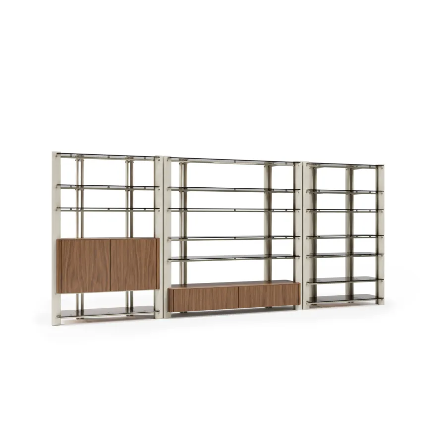 obrazek 2 Wspaniała włoska modernistyczna biblioteczka do salonu lub gabinetu