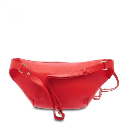 Zdjęcie Czerwona nerka ze skóry - Giudi