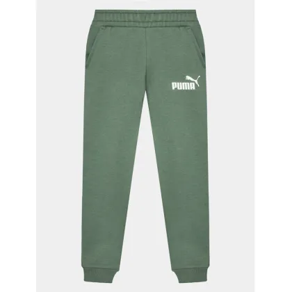 Zdjęcie Puma Spodnie dresowe Ess Logo 586973 Zielony Regular Fit