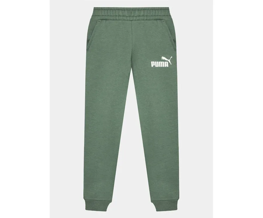 obrazek 1 Puma Spodnie dresowe Ess Logo 586973 Zielony Regular Fit