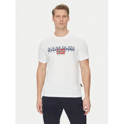 Zdjęcie Napapijri T-Shirt S-Aylmer NP0A4HTO Biały Regular Fit