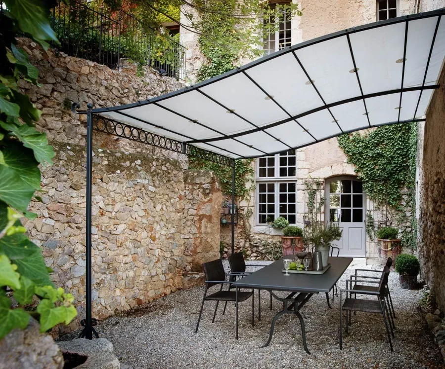 obrazek 2 Przyścienna pergola Tibisco 376×369 cm bez zadaszenia do wyjątkowego ogrodu