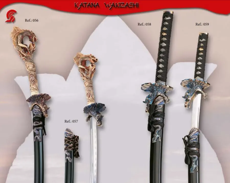 obrazek 2 Zdobione repliki japońskich broni - katana i wakizashi