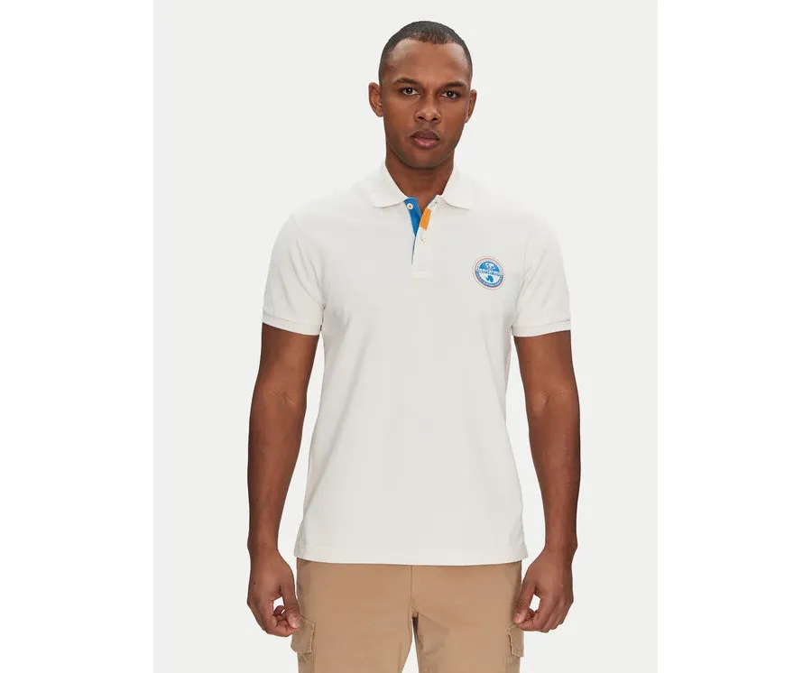 obrazek 1 Napapijri Polo E-Clanis NP0A4ID3N1A1 Biały Regular Fit