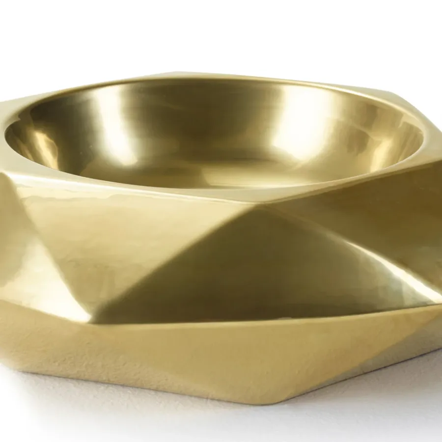 obrazek 3 Ceramiczny element centralny o geometrycznym kształcie H.10xL.34xD.Int.21 cm