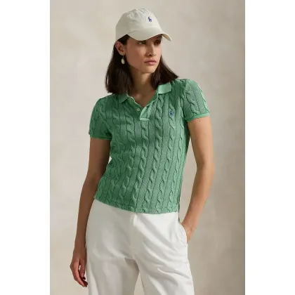 Zdjęcie Polo Ralph Lauren polo bawełniane kolor zielony 211943010