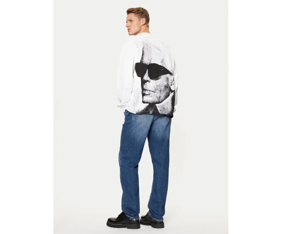 obrazek 1 Karl Lagerfeld Jeans Bluza A1M20070 Biały Relaxed Fit