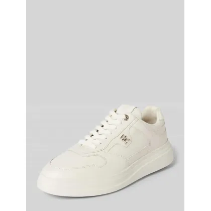 Zdjęcie Sneakersy skórzane z aplikacją z logo model ‘LUX POINTY’