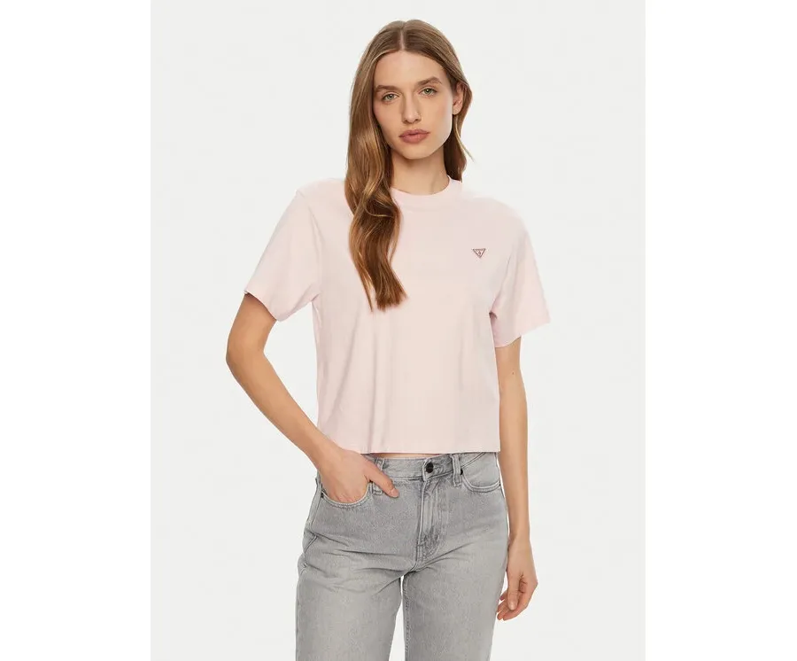 obrazek 1 Guess Jeans T-Shirt W4YI05 K8HM0 Różowy Regular Fit