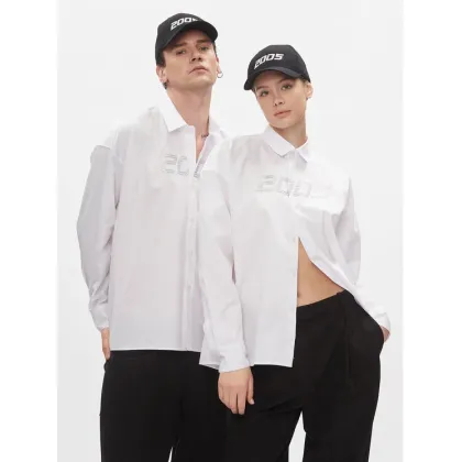 Zdjęcie 2005 Koszula Glittered Biały Relaxed Fit