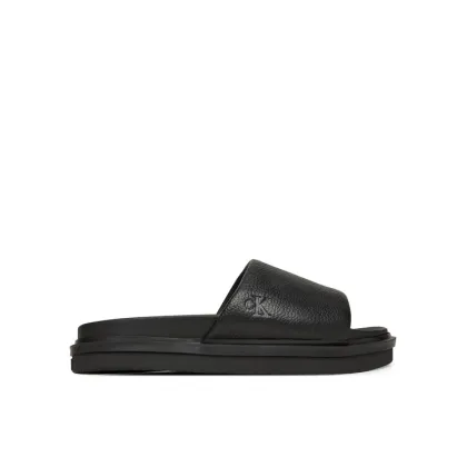 Zdjęcie Calvin Klein Jeans Klapki Flat Molded Slide Sandal Lth YM0YM01225 Czarny