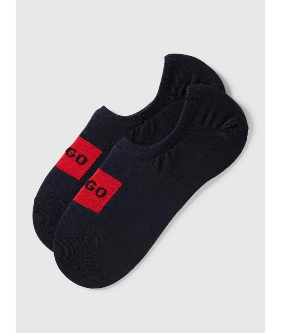 obrazek 1 Skarpetki stopki z nadrukiem z logo w zestawie 2 szt.