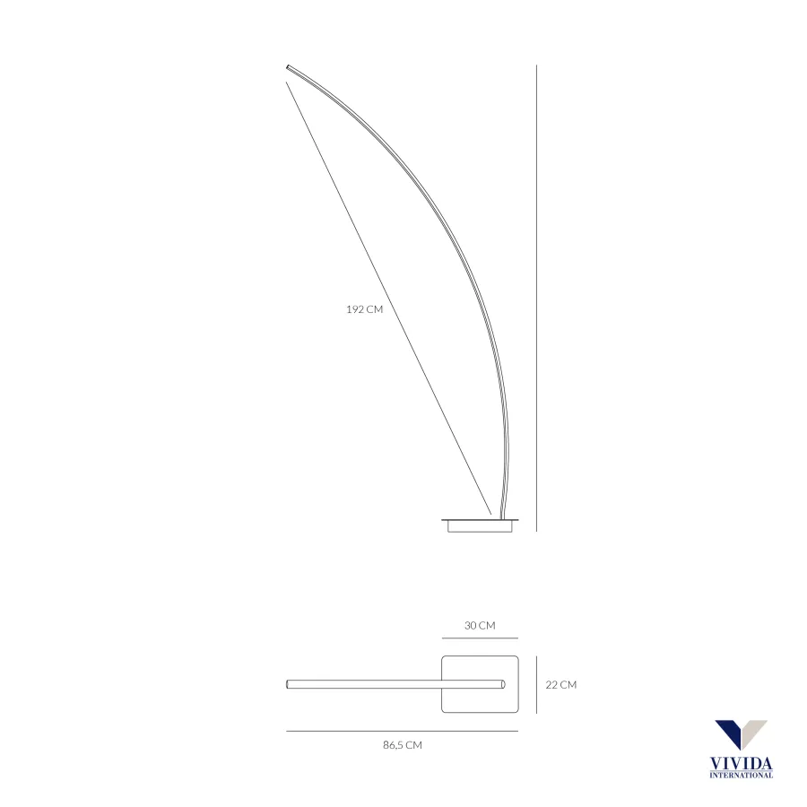 obrazek 3 Piaskowa lampa podłogowa Bracket