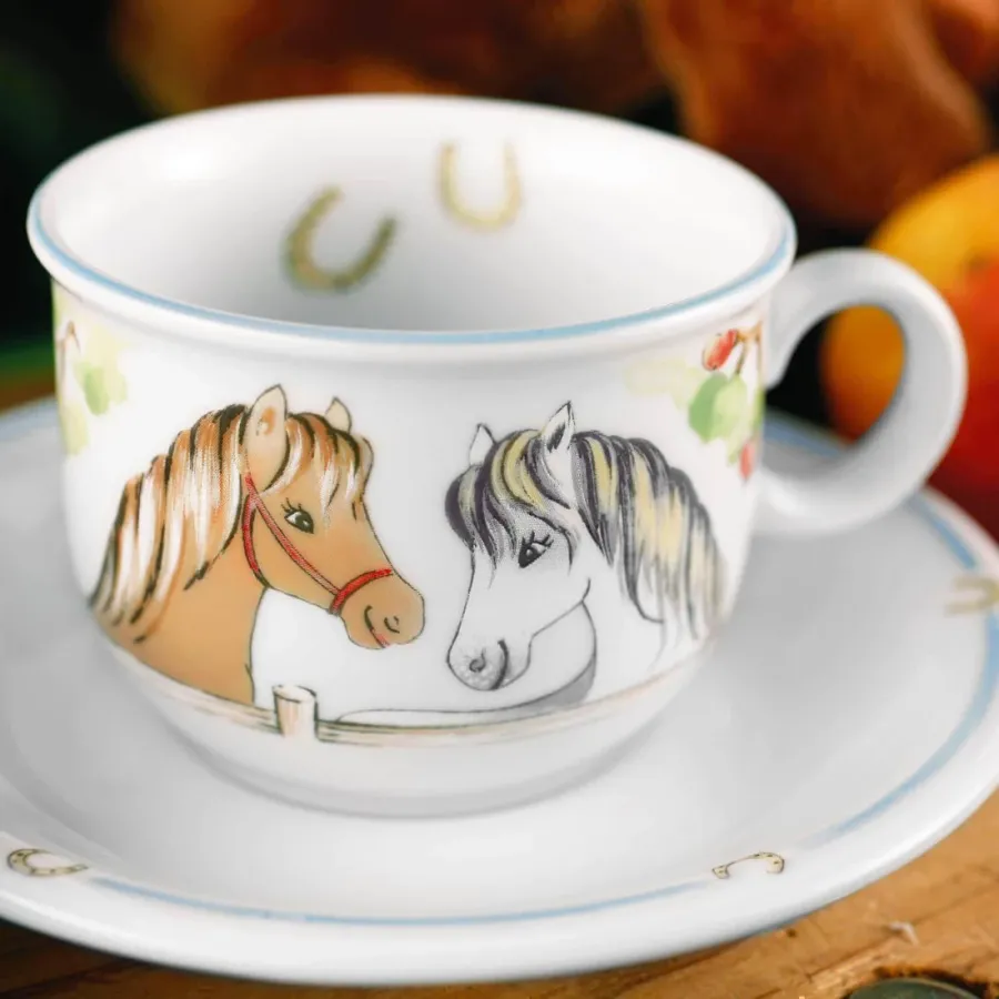 obrazek 4 Piękny porcelanowy kubek z motywem kucyka - Seltmann Weiden