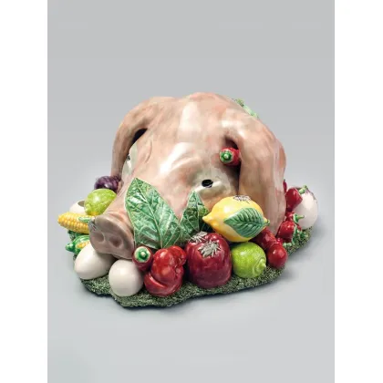 Picture A peculiar ceramic decoration in a country style - Bordallo Pinheiro