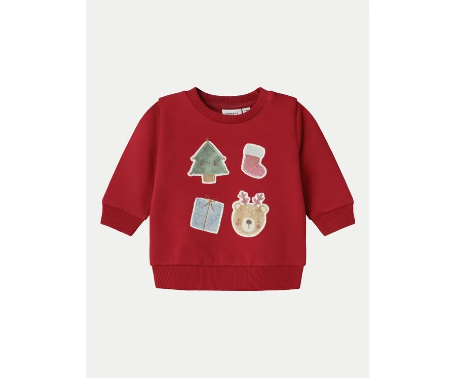 obrazek 1 NAME IT Bluza 13234491 Czerwony Regular Fit