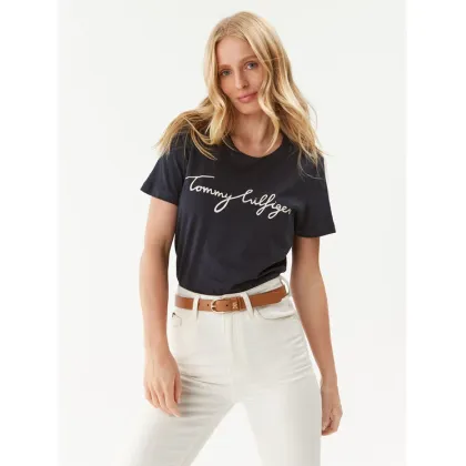 Zdjęcie Tommy Hilfiger T-Shirt Heritage Graphic Tee WW0WW24967 Granatowy Regular Fit