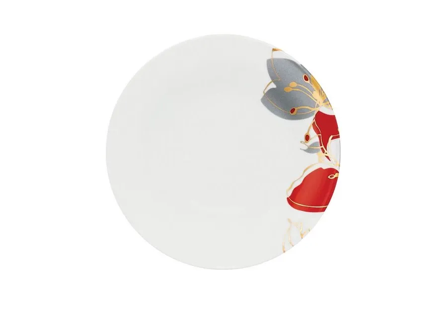 obrazek 1 Delikatnie zdobiony talerz porcelanowy na chleb