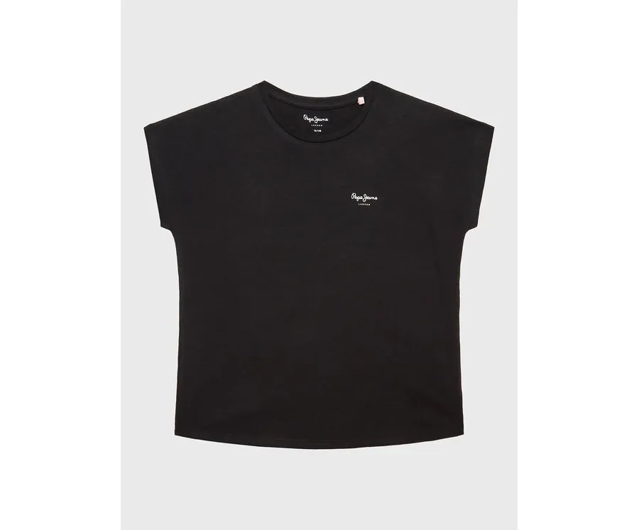 obrazek 1 Pepe Jeans T-Shirt Bloomy PG502930 Czarny Regular Fit