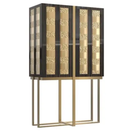 Zdjęcie Portugalski produkt - szafka z mosiądzu i drewna do biura lub domu