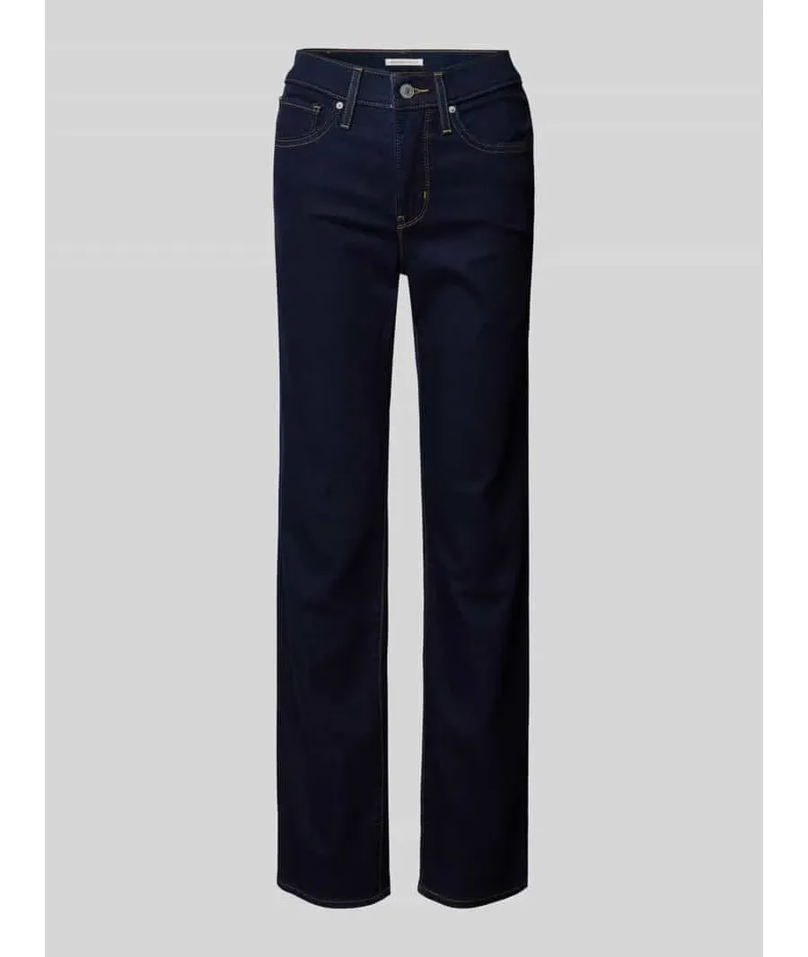 obrazek 1 Jeansy o kroju straight fit z wpuszczanymi kieszeniami