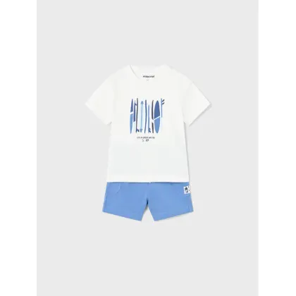 Zdjęcie Mayoral Komplet t-shirt i spodenki 1646 Kolorowy Regular Fit