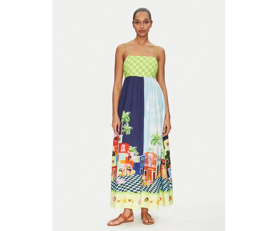obrazek 1 Seafolly Sukienka letnia Cuba 55439-DR Kolorowy Relaxed Fit